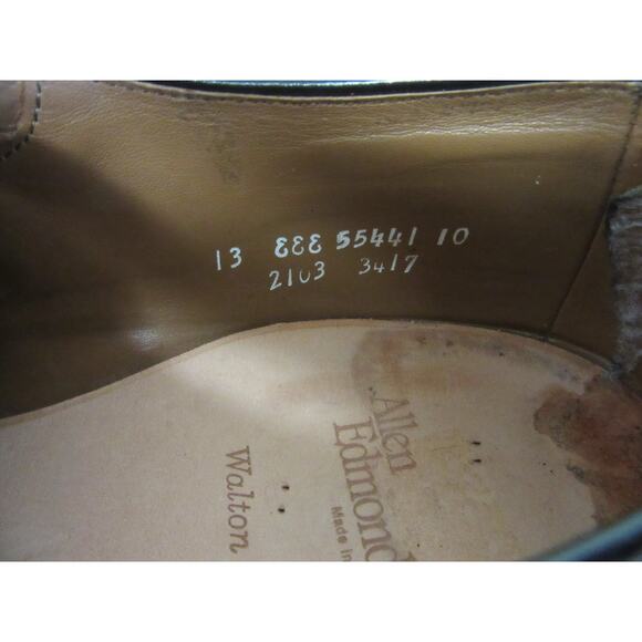 ALLEN EDMONDS Walton Black Leather 13 Split Toe Oxford Lace Up Dress Shoes USA main image 8